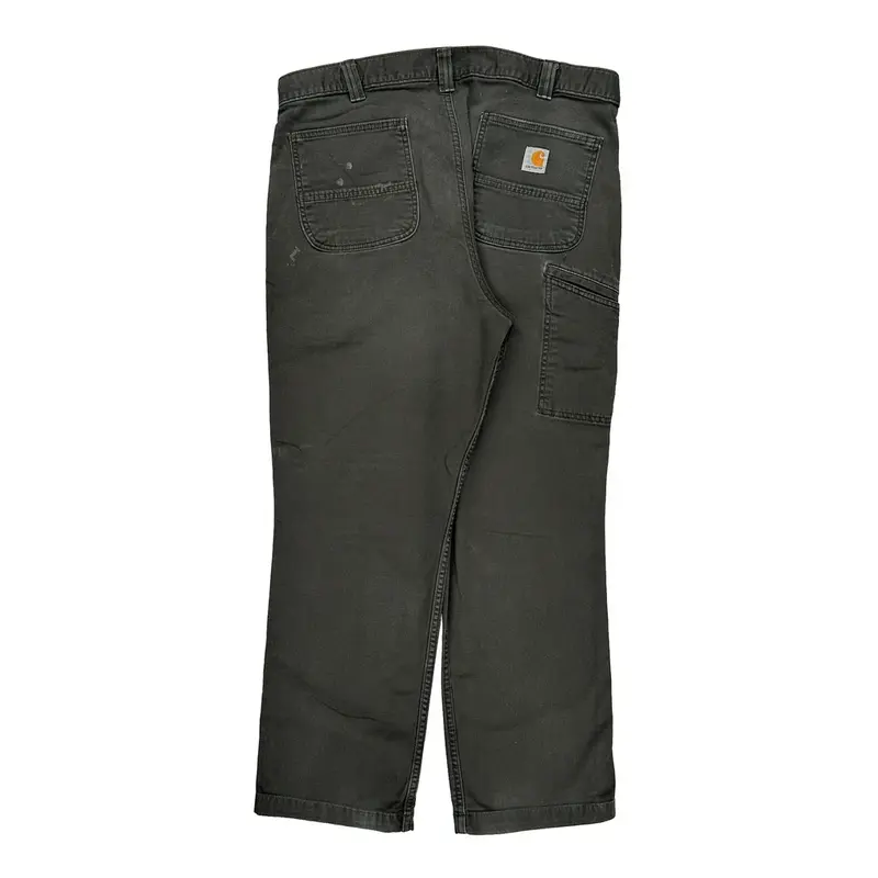 Relaxed Fit Carhartt Trousers - 37W 29L Grey Cotton Blend