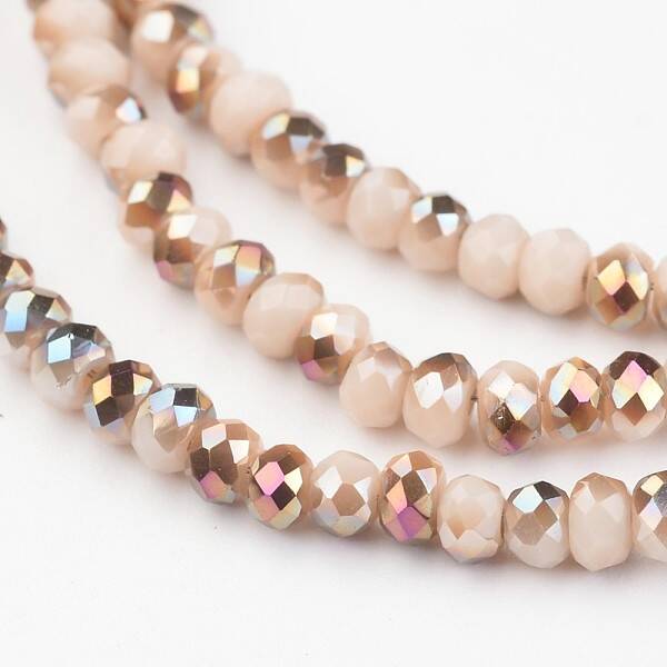 Electroplate Glass Beads Strands
