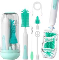 Electric Bottle Cleaning Brush, Baby Bottle Brush Cleaner, Water Bottle Cleaning Kit, Nipple Brush,Straw Cleaner Brush, 360°...