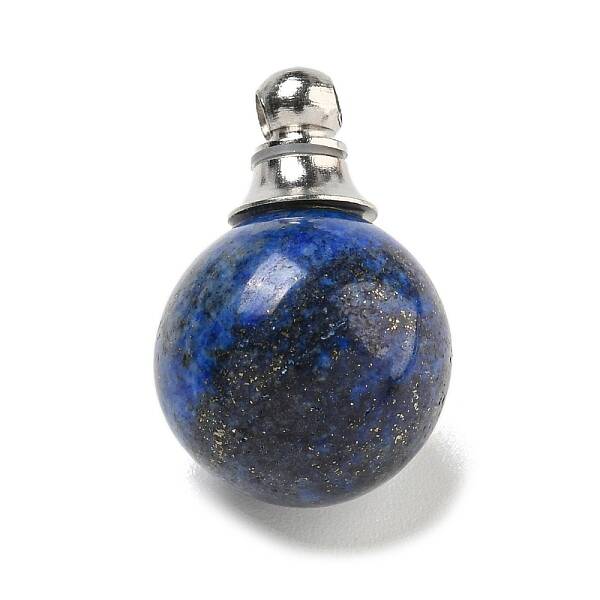 Natural Lapis Lazuli Perfume Bottle Pendants