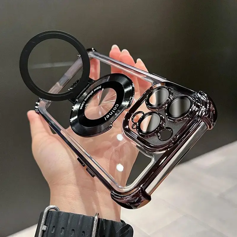 Magnetic Case for iPhone 17 16 15 14 13 12 Pro Max 17 Air with Full Camera Lens Protection(Compatible with Mag-Safe),Military...