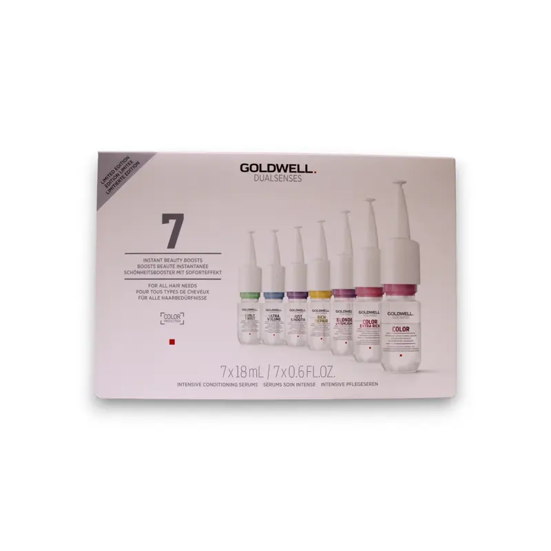 Set Goldwell Dualsenses Instant Beauty Hair Serum Boosts for Hydration 7 pieces 18 ml
