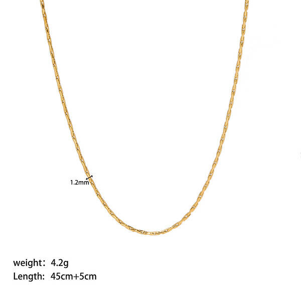 Stainless Steel Boston Link Chain Necklaces