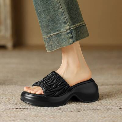 CHIKO Kadeem Open Toe Block Heels Slides Sandals