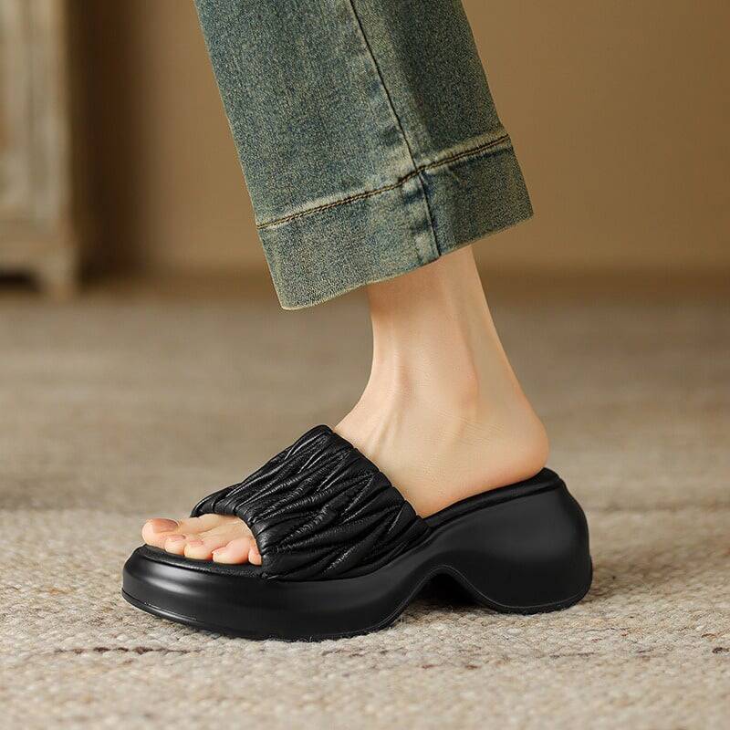 CHIKO Kadeem Open Toe Block Heels Slides Sandals