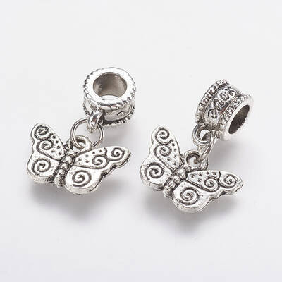 Tibetan Style Alloy European Dangle Charms
