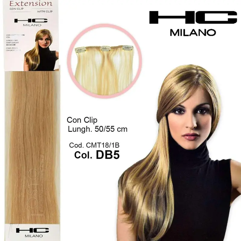 Hc milano extension 3 clips no remy width 14-16cm length 50cm col.db5