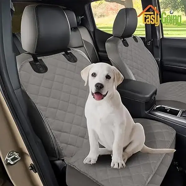 Easy-Going Waterproof Dog Car Seat Cover, Pet Front Cover for Cars, Durable and Nonslip Dog Seat Protector for Trucks, Jeep, ...