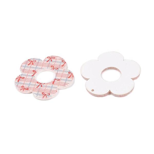 Flower Theme Printed Acrylic Pendants