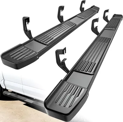6 Inches Running Boards Compatible with 2019-2025 Dodge Ram 1500 New Body Crew Cab, Stainless Steel Side Steps Black Nerf Bar...