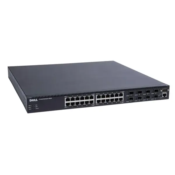 0M0359 Dell PowerConnect 6000 Series 6024 24 x Ports 10/100/1000Base-T + 8 x Ports SFP Layer 3 Managed Gigabit Ethernet Netwo...