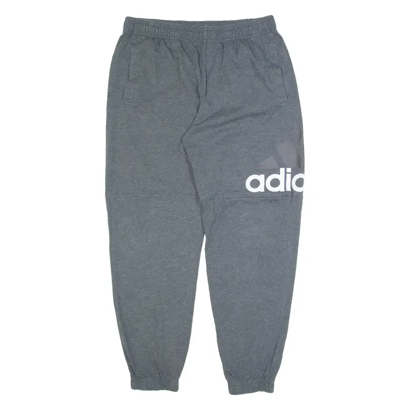 ADIDAS Mens Joggers Grey Tapered L W30 L30
