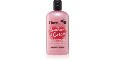 I love... Strawberries and cream shower and bath cream 500 ml
