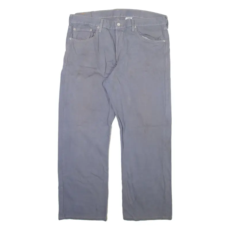 LEVI'S 501 Jeans Mens Grey Regular Straight Stone Wash W38 L27