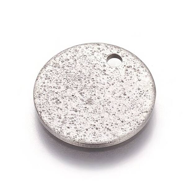 Non-Tarnish 304 Stainless Steel Textured Pendants