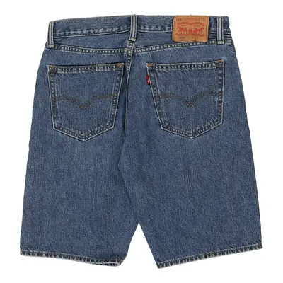 505 Levis Denim Shorts - 32W 10L Blue Cotton