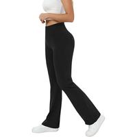 JEKAOYI Womens High Waist Flare Yoga Pants with Pockets Bootcut Tummy Control Workout Yoga Leggings Activewear