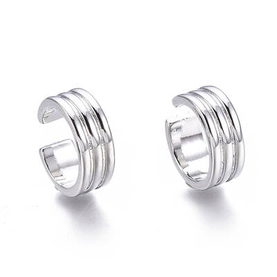 Brass Cuff Earrings