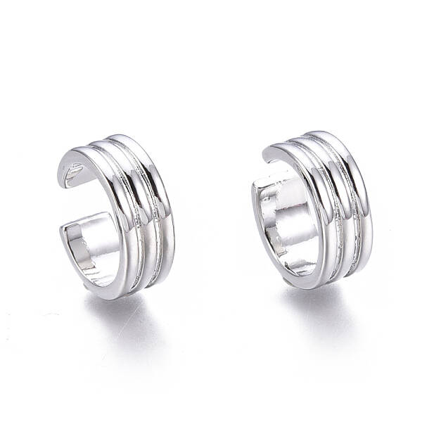Brass Cuff Earrings