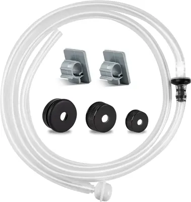 Kitchen Hack - Sink Soap Dispenser Tube Kit, with 47 Tube Hose and Check Valve for Prevent Backflow for Countertop Dispensa...
