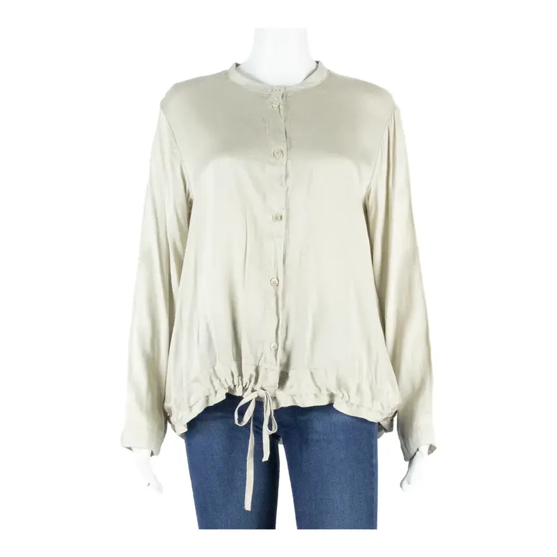 Womens Blouse Beige Long Sleeve M