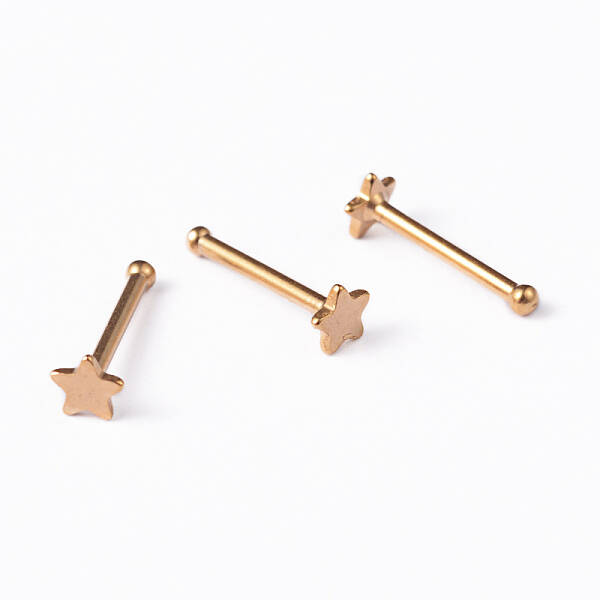 Star 304 Stainless Steel Nose Studs Nose Piercing Jewelry