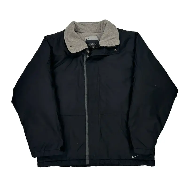 Nike Jacket - Large Black Polyester