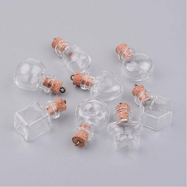 Glass Bottle Pendants