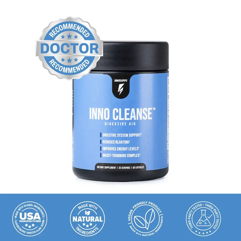 Inno Cleanse by Inno Supps | 14-Day Gut & Colon Cleanse | Natural Ingredients | 30 Servings | Made in USA Supplement Edible H...