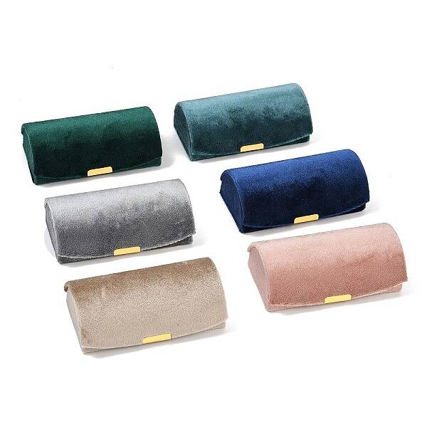 Arch Shaped Velvet Jewelry Set Storage Boxes