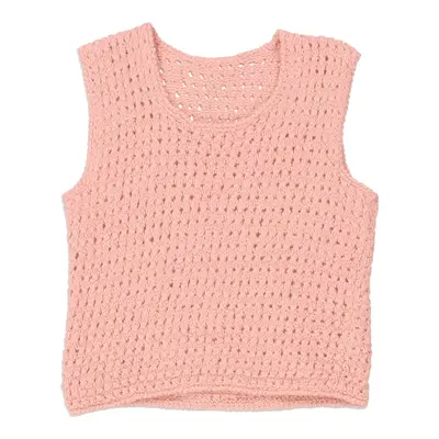 Unbranded Crochet Top - Medium Pink Wool