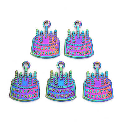 Rainbow Color Alloy Pendants