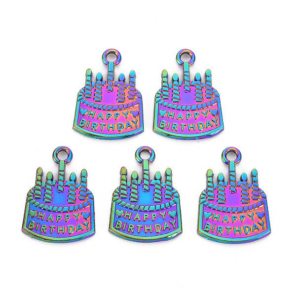 Rainbow Color Alloy Pendants