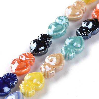 Smooth Handmade Porcelain Beads