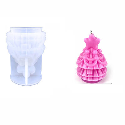 DIY Christmas Tree Food Grade Silicone Candle Molds