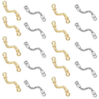 Tibetan Style Alloy Bar Links connectors