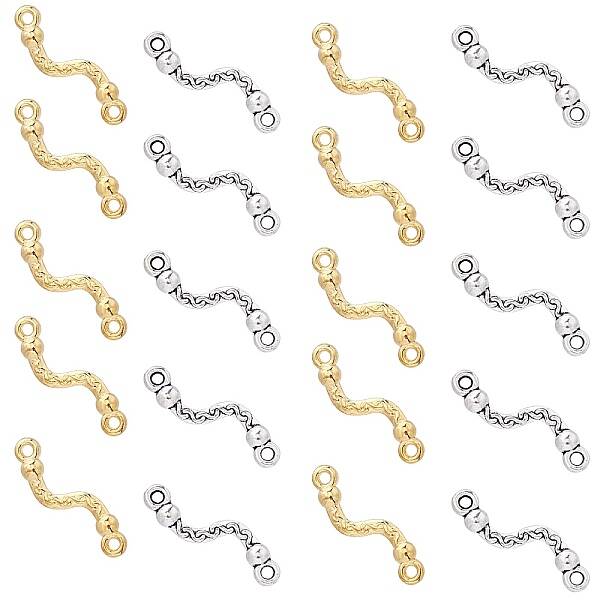 Tibetan Style Alloy Bar Links connectors