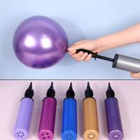 Random Color Manual Balloon Pump, 1 Count Portable Inflator, Latex Balloon Tool for Wedding Birthday, Party Supplies Accessor...