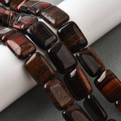Dyed Natural Red Tiger Eye Beads Strands