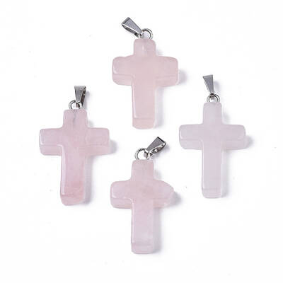 Natural Rose Quartz Pendants