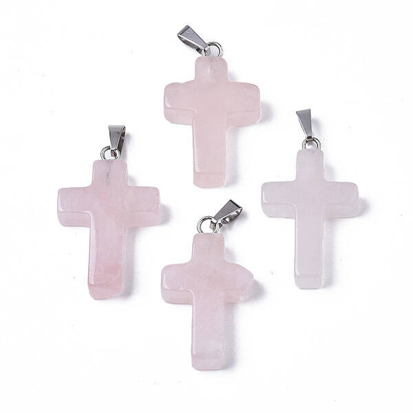 Natural Rose Quartz Pendants