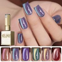 Reflective Cat's Eye Magnetic Nail Gel, 15ML Soak UV LED Gel, Fashion Nail Art Tools for Women & Girls Cosmetic