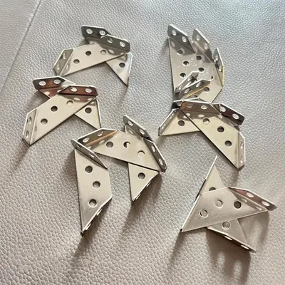 10Counts Cabinet Ladder Corner Rack,Multi-function Corner Rack,Three Side Fixed Corner Rack,Stainless Steel Corner Bracket,La...