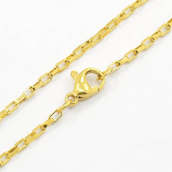 Unisex 304 Stainless Steel Box Chain Necklaces
