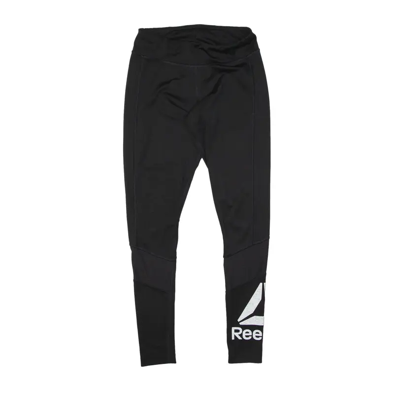REEBOK Legging Sports Training Track Pants Black Skinny Womens S W26 L27
