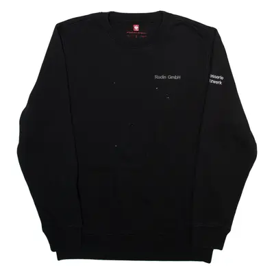 ENGELBERT STRAUSS Mens Sweatshirt Black M