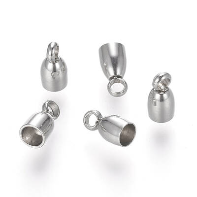 Tarnish Resistant 201 Stainless Steel Cord Ends