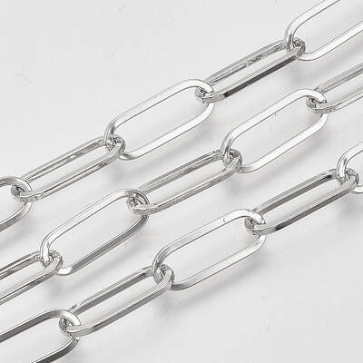 Unwelded Iron Paperclip Chains