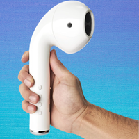 Wireless Earphone Shape Speaker, USB Charging Support Microphone FM Radio TF Card Wireless Loudspeaker, 360° Stereo HiFi Sou...