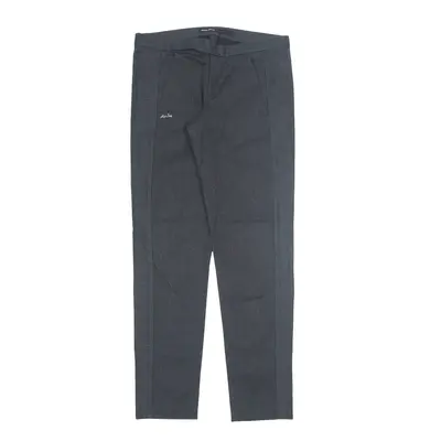 MISS SIXTY Chevron Pattern Trousers Black Regular Tapered Womens W30 L30